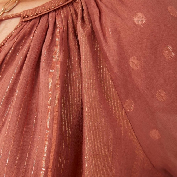 NWT Rapsodia metallic bronze tunic top Small/Medium - Picture 5 of 5